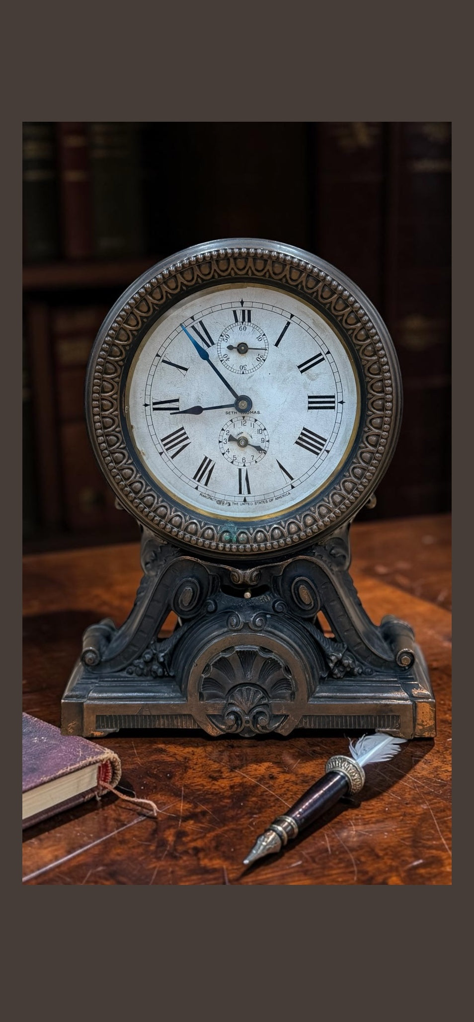 Seth Thomas Cast Metal Alarm Clock – Antique 1905 8-Day Serviced