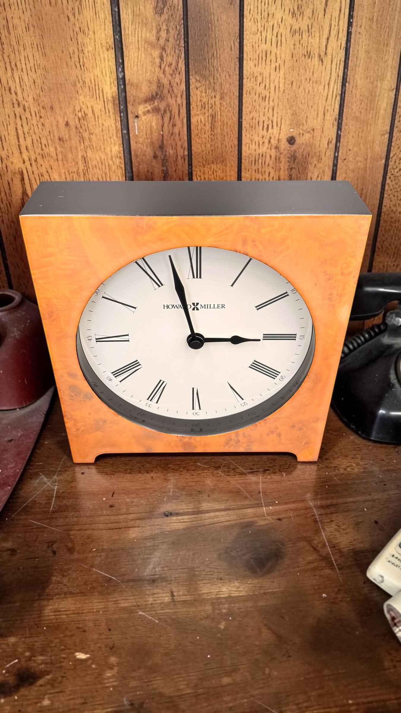 Howard Miller Quartz Mantel Clock – New Classic Roman Numeral Shelf Clock