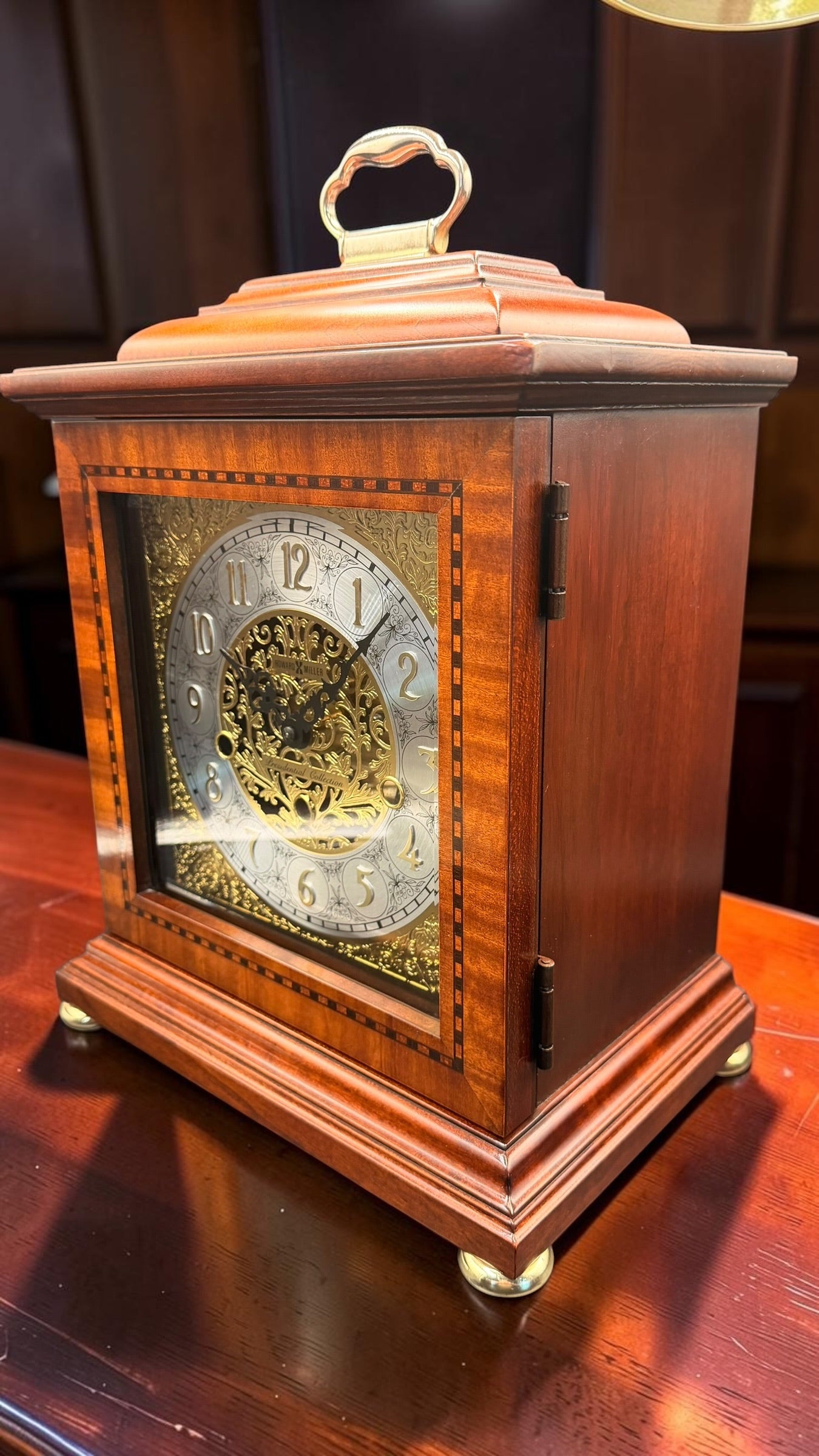 Howard Miller 630-112 Presidential Collection Triple Chime Bracket Clock | Hermle Movement