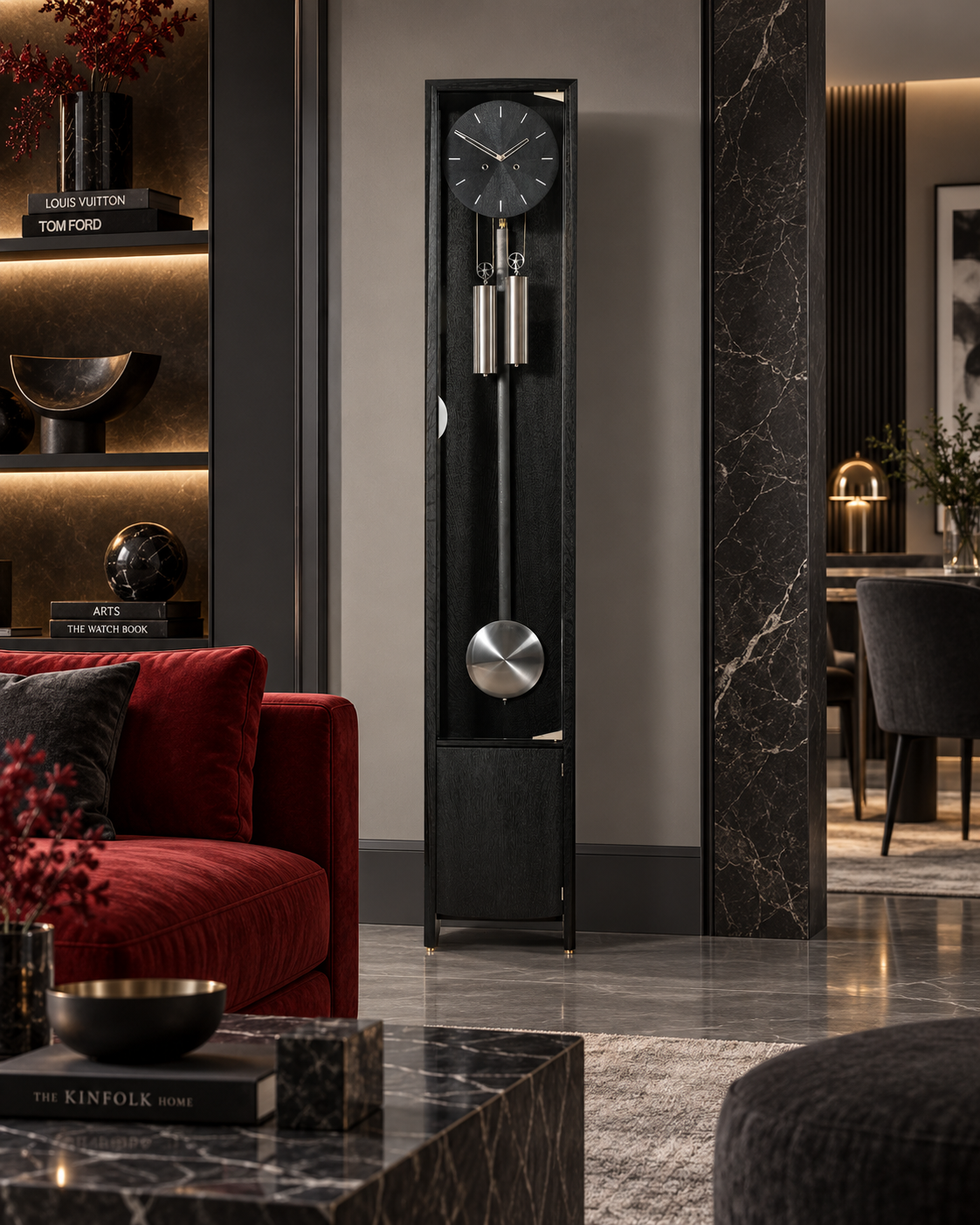 The Froxfield Floor Clock – Black Oak