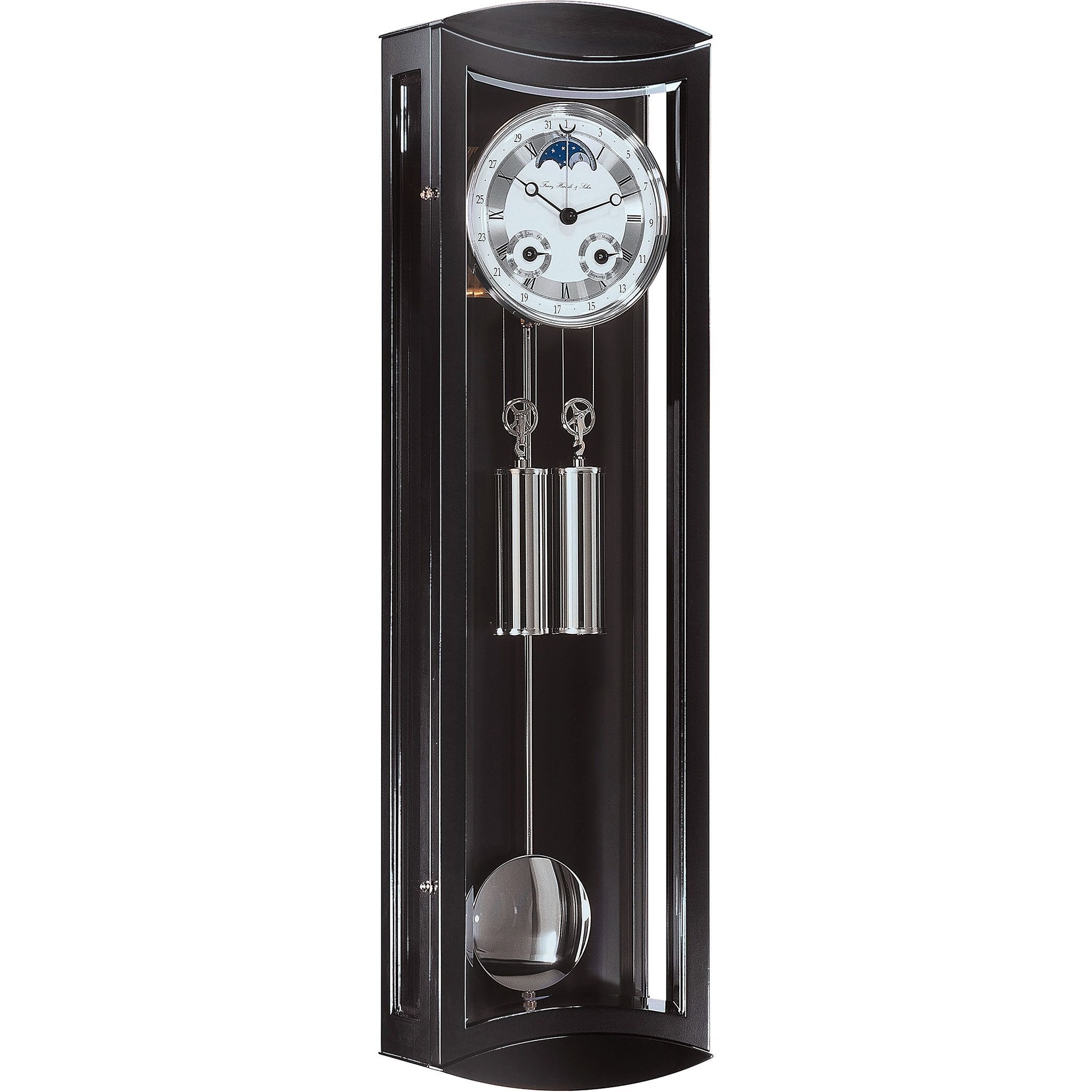 Hermle Mornington | Ebony Regulator Wall Clock | Brand New Old Stock | Moon Phase