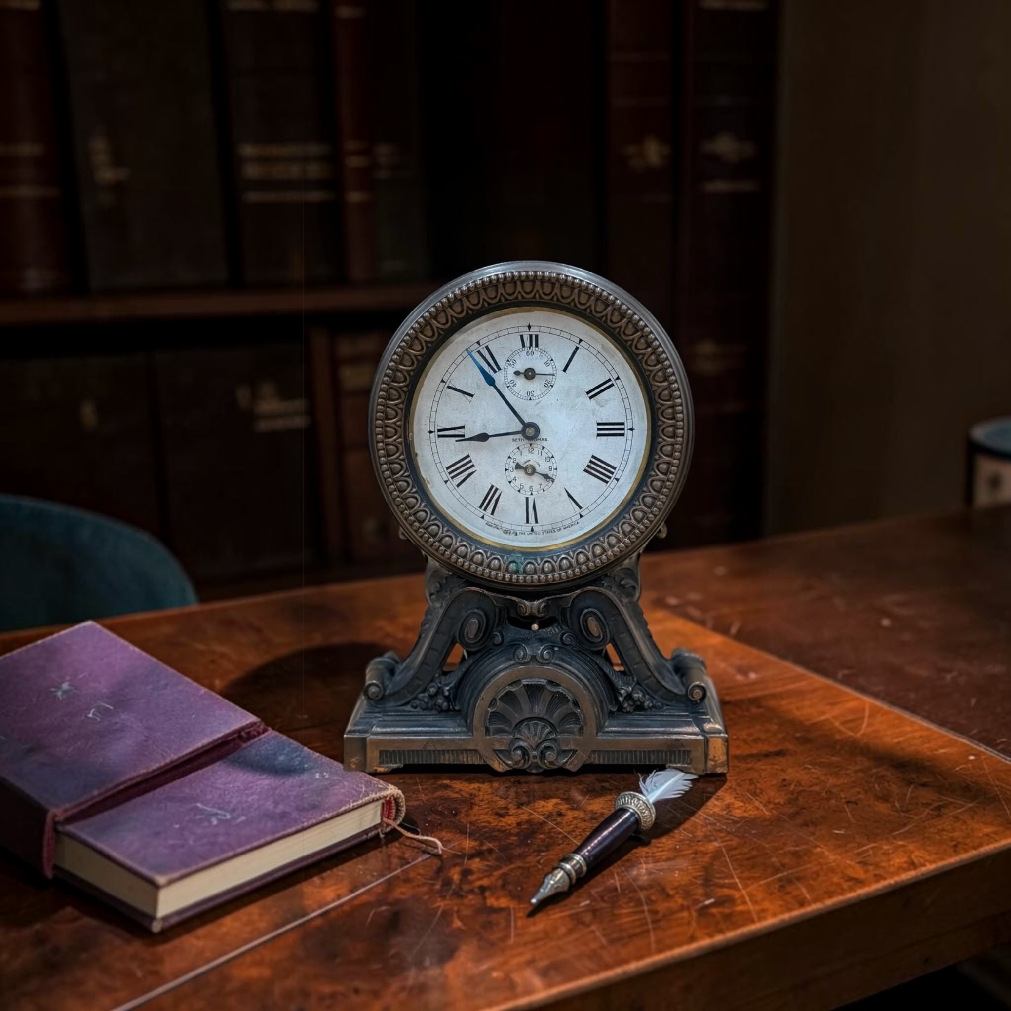 Seth Thomas Cast Metal Alarm Clock – detail image 2