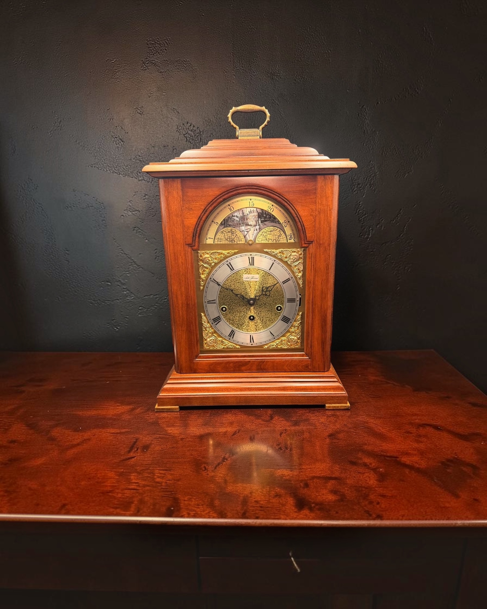 Seth Thomas Bracket Clock – Westminster Chime Moon Phase