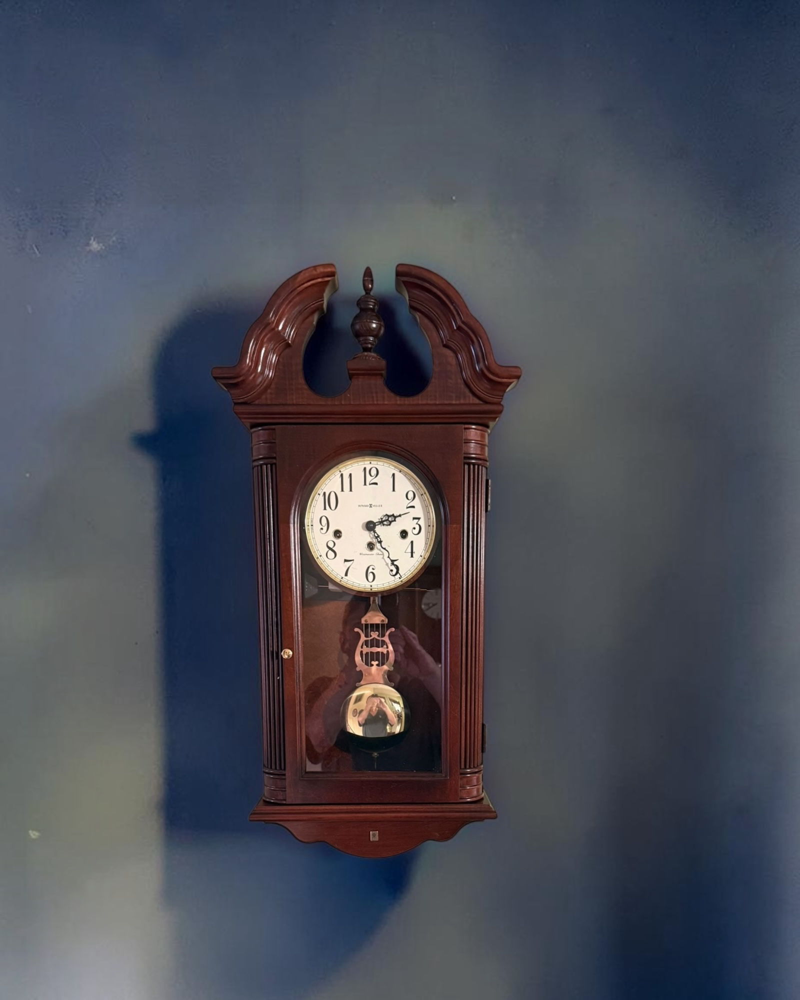 Howard Miller 613-653 New Old Stock Wall Clock in Factory Box | Key Wound Westminster Chime Clock | Hermle Movement