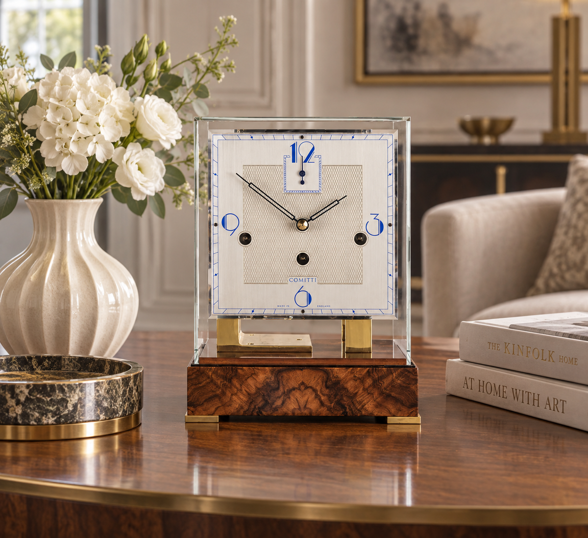 The Stratford – Burr Walnut & Brass