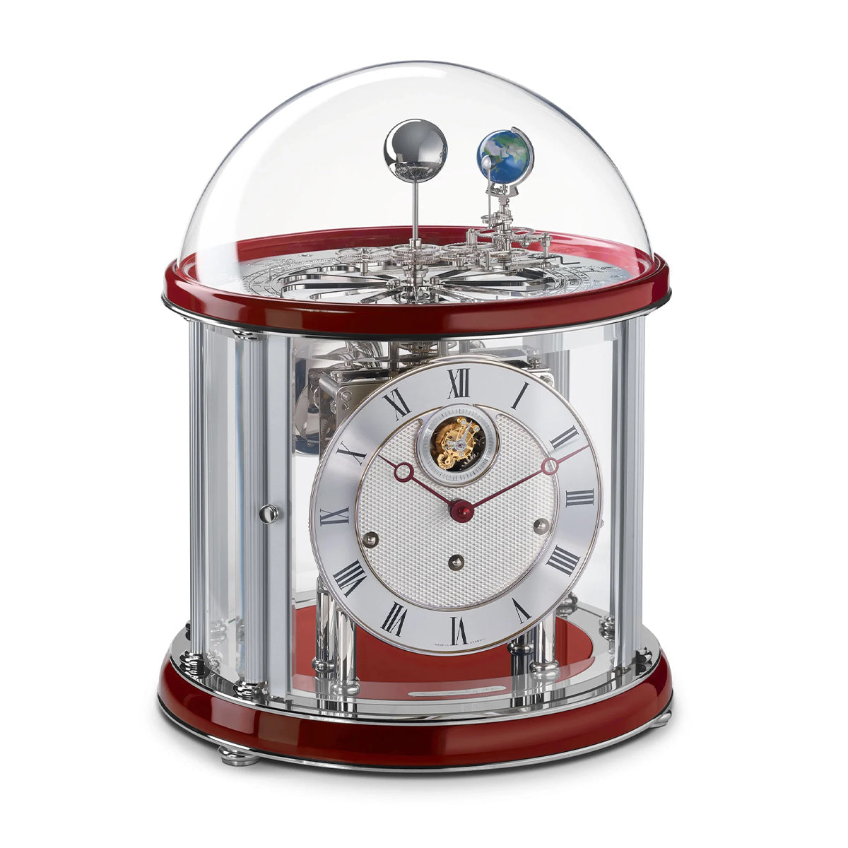 Hermle Tellurium Tourbillon - Nickel - Red