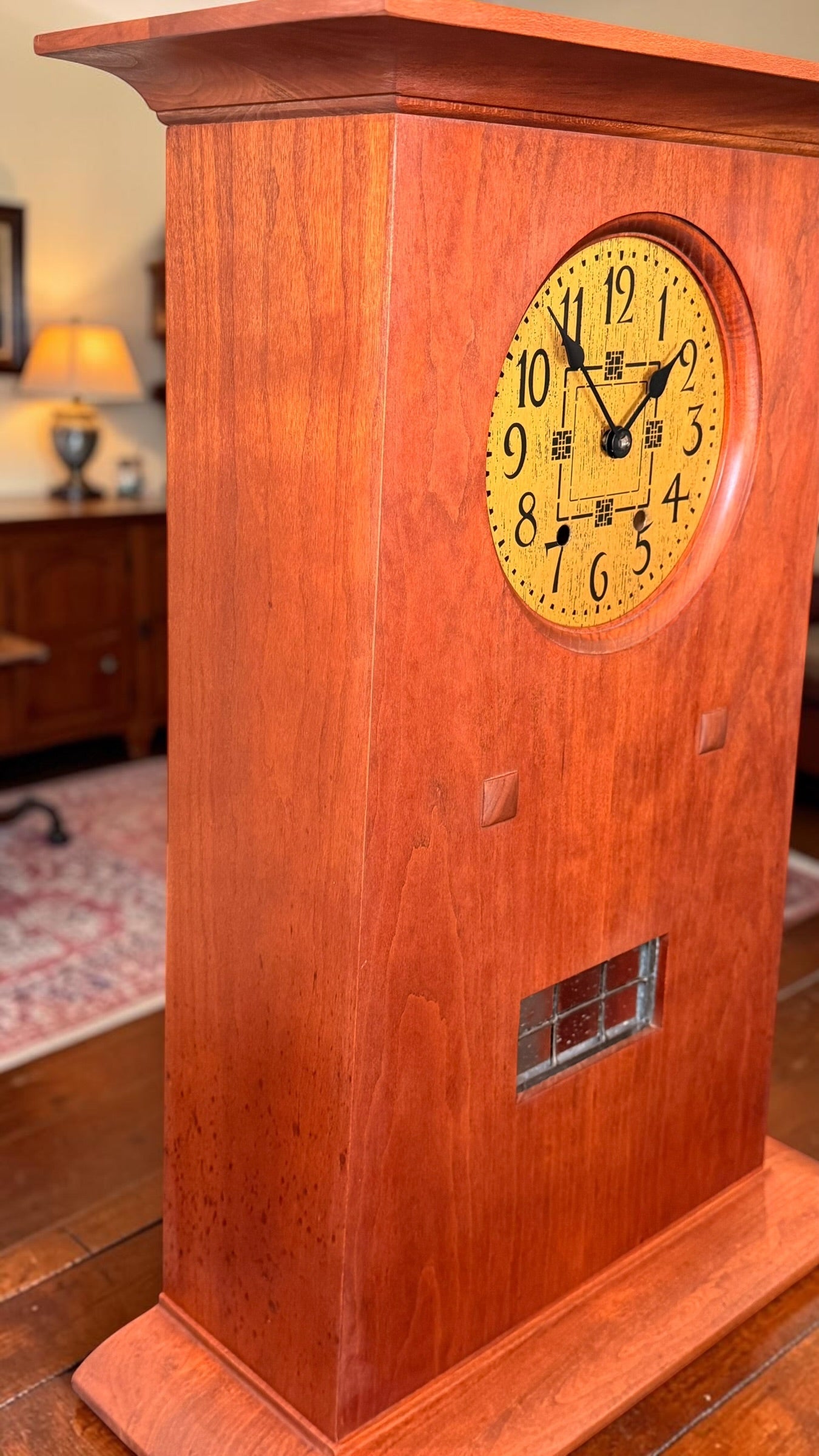 Stickley Prairie Mantel Clock – Kieninger Mission Arts & Crafts Shelf Clock