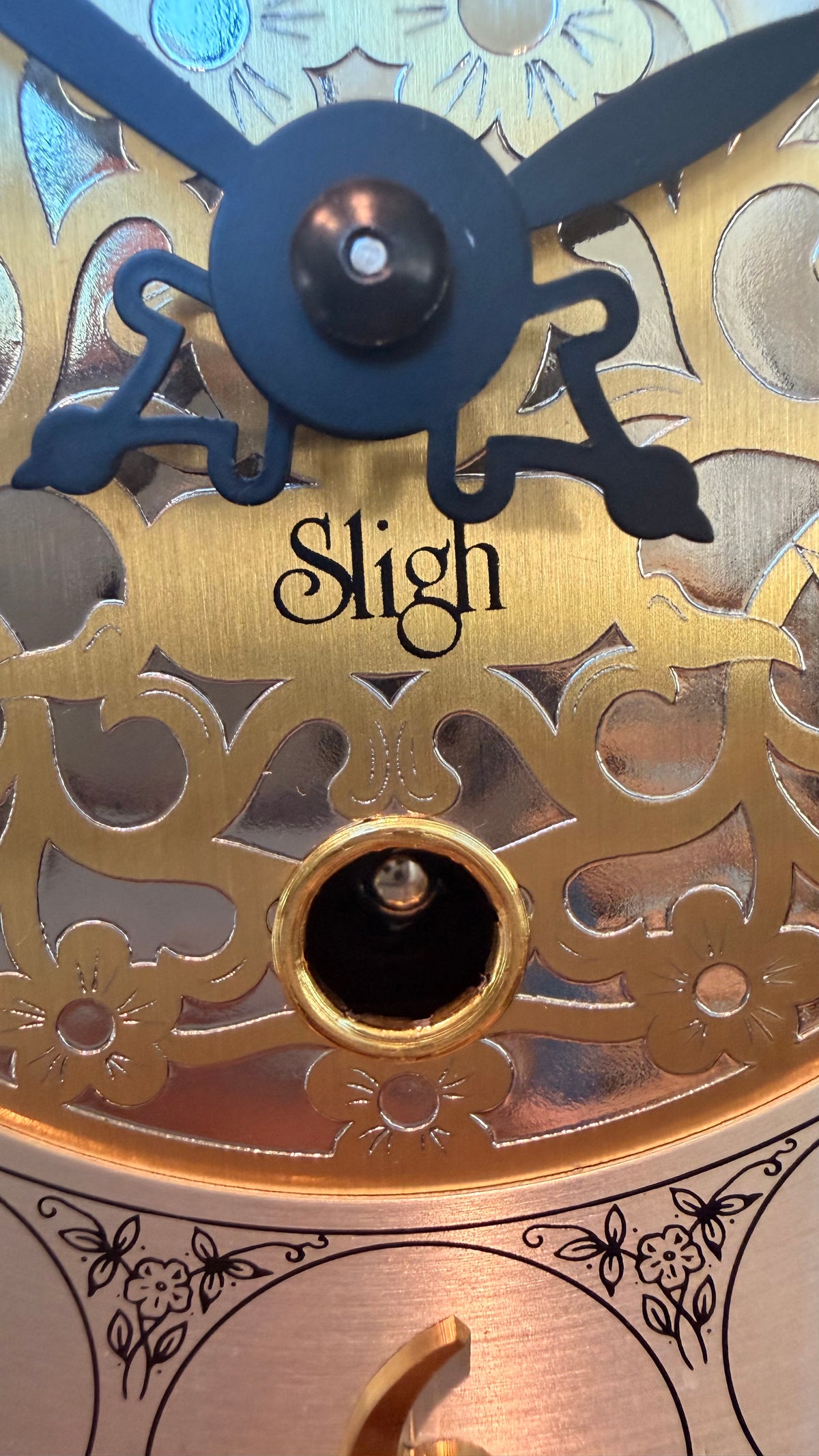 Sligh Legacy Series Triple-Chime Wall Clock Moon Dial Hermle 1051-030 – detail view 16