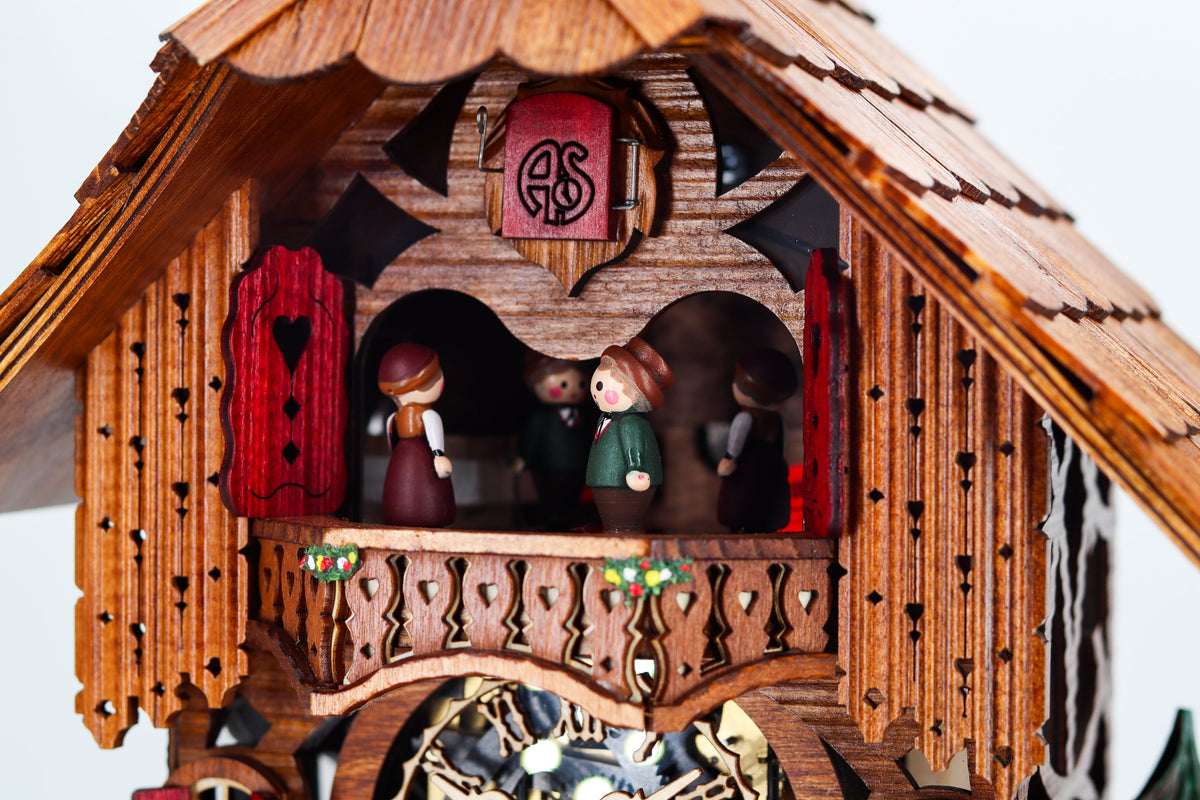 Anton Schneider MT 6667/9 The Mill cuckoo clock, detail view