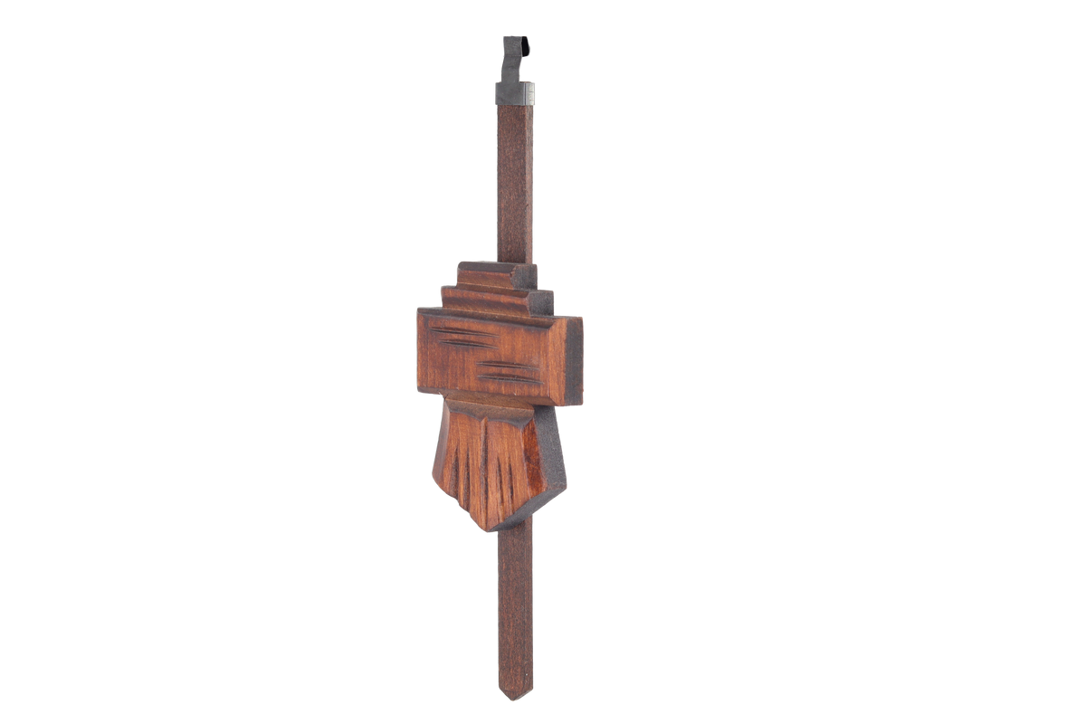 Anton Schneider MT 764/10 Mill Cottage cuckoo clock, pendulum detail