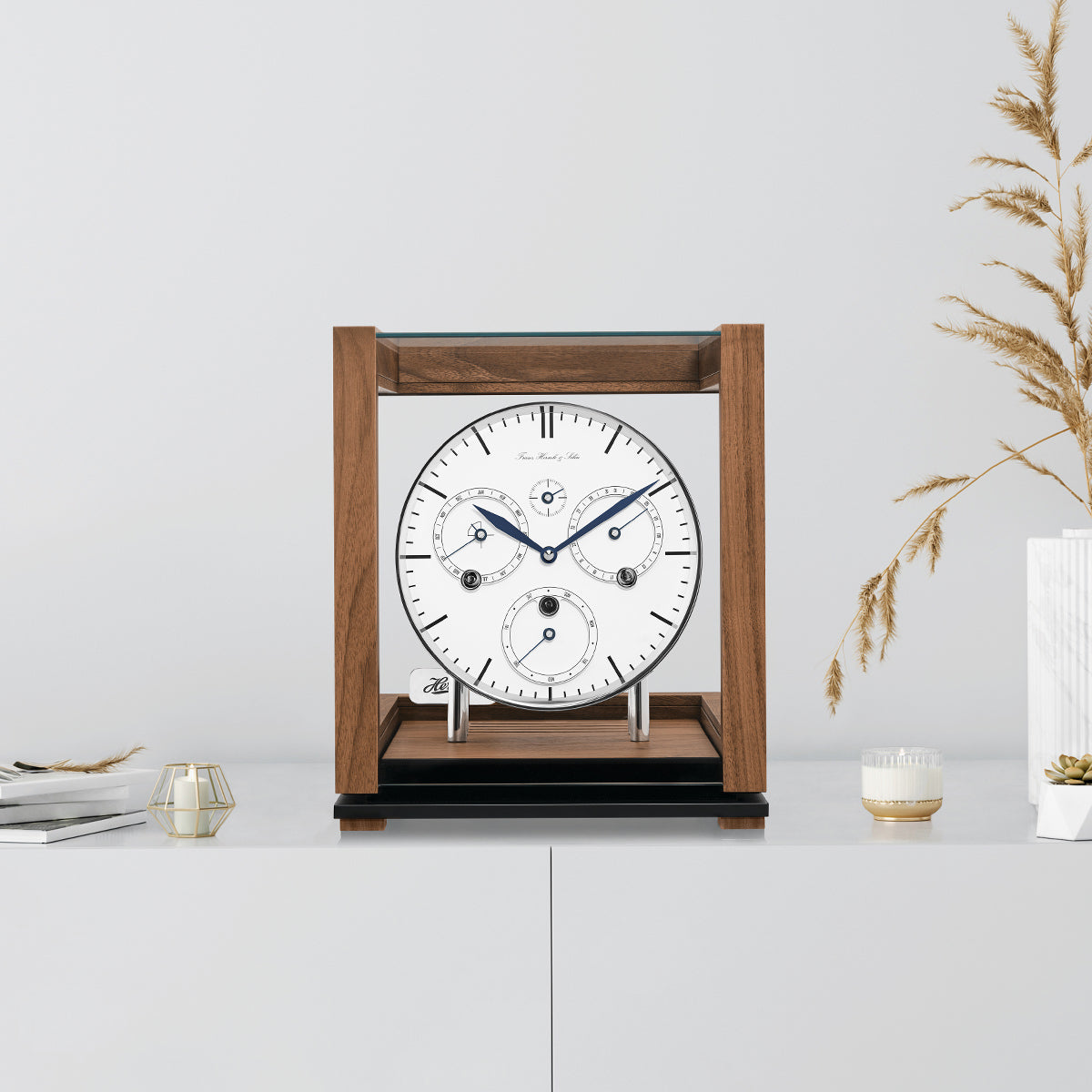 Hermle Perpetual Calendar Mantel Clock