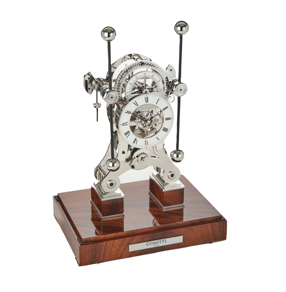 Comitti The Navigator – Rhodium & Mahogany – product view 2