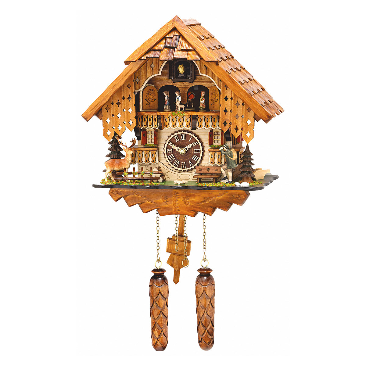 Trenkle Rheinberg Hiker Musical Cuckoo Clock with Dancers