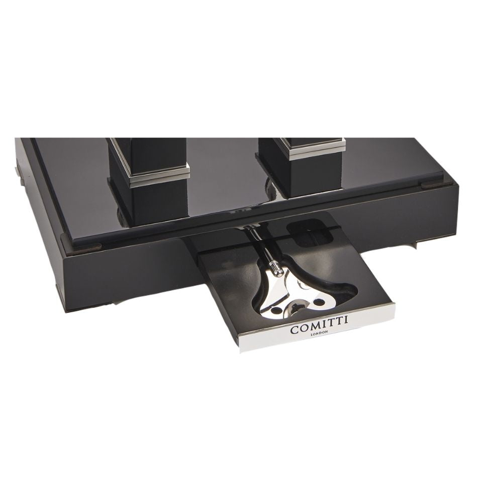 Comitti The Navigator – Rhodium & Black Lacquer – product view 6