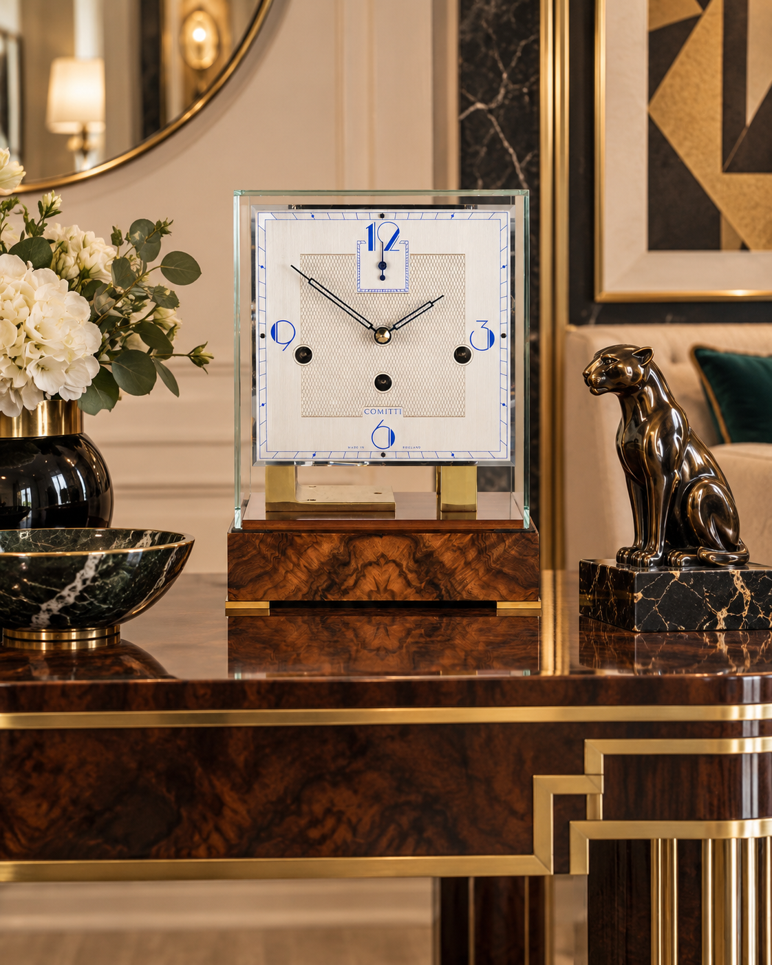 The Stratford – Burr Walnut & Brass