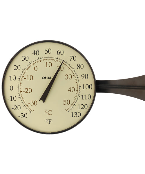 Weems & Plath Conant Décor 8.5-Inch Dial Thermometer in Bronze Patina