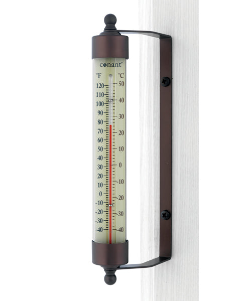 Weems & Plath Conant Décor Indoor/Outdoor Thermometer in Bronze Patina