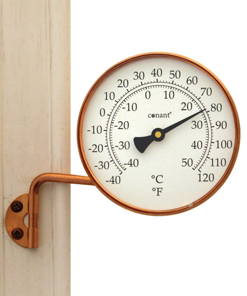 Weems & Plath Conant Vermont Dial Thermometer in Living Finish Copper