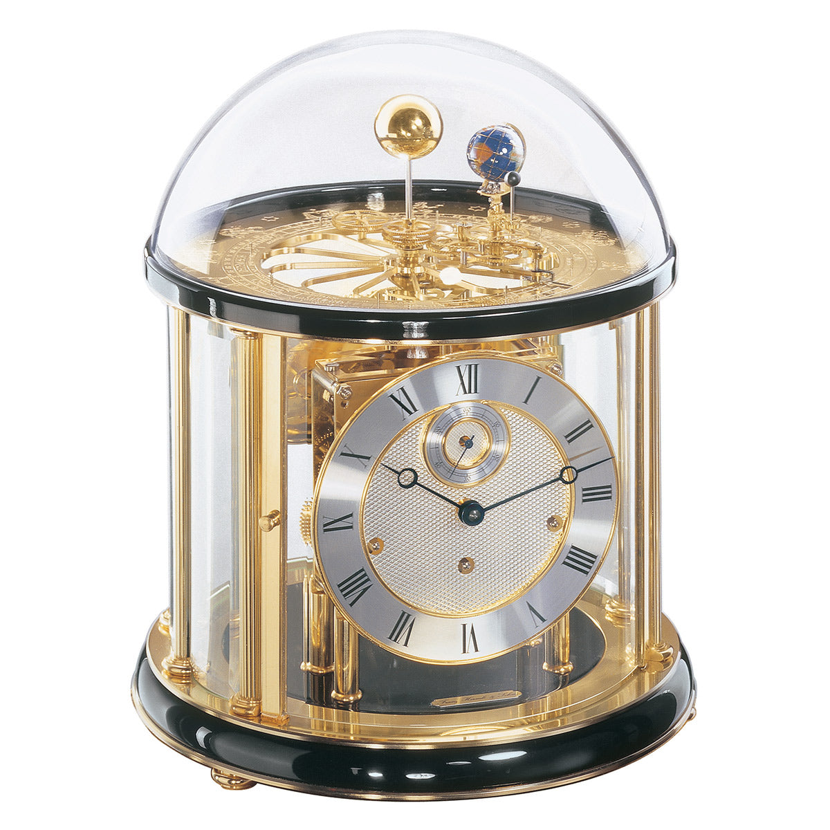 Hermle Tellurium Brass Mantel Clock