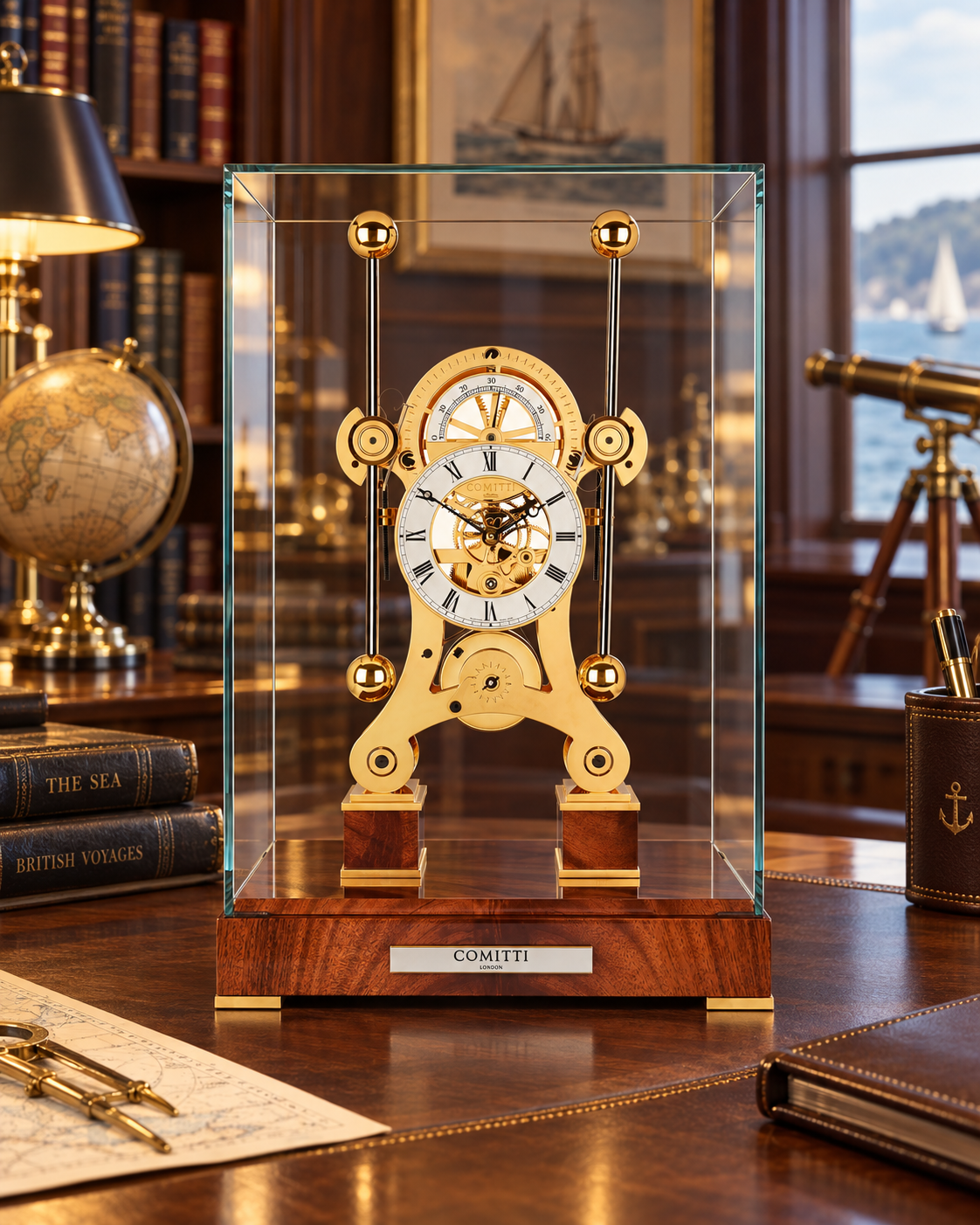 The Navigator – Gold & Mahogany