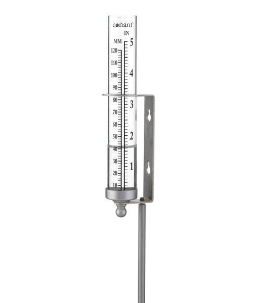 Weems & Plath Conant Décor Rain Gauge in Satin Nickel