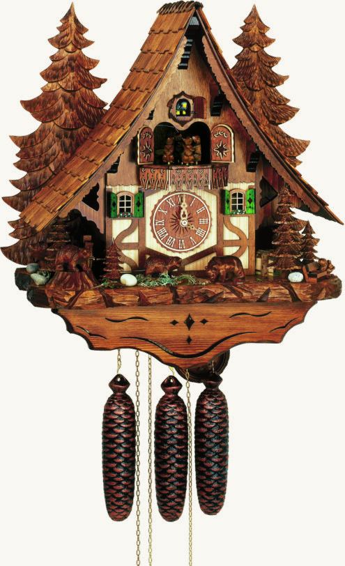 Anton Schneider 8TMT 2653/9 Bear Clock front view