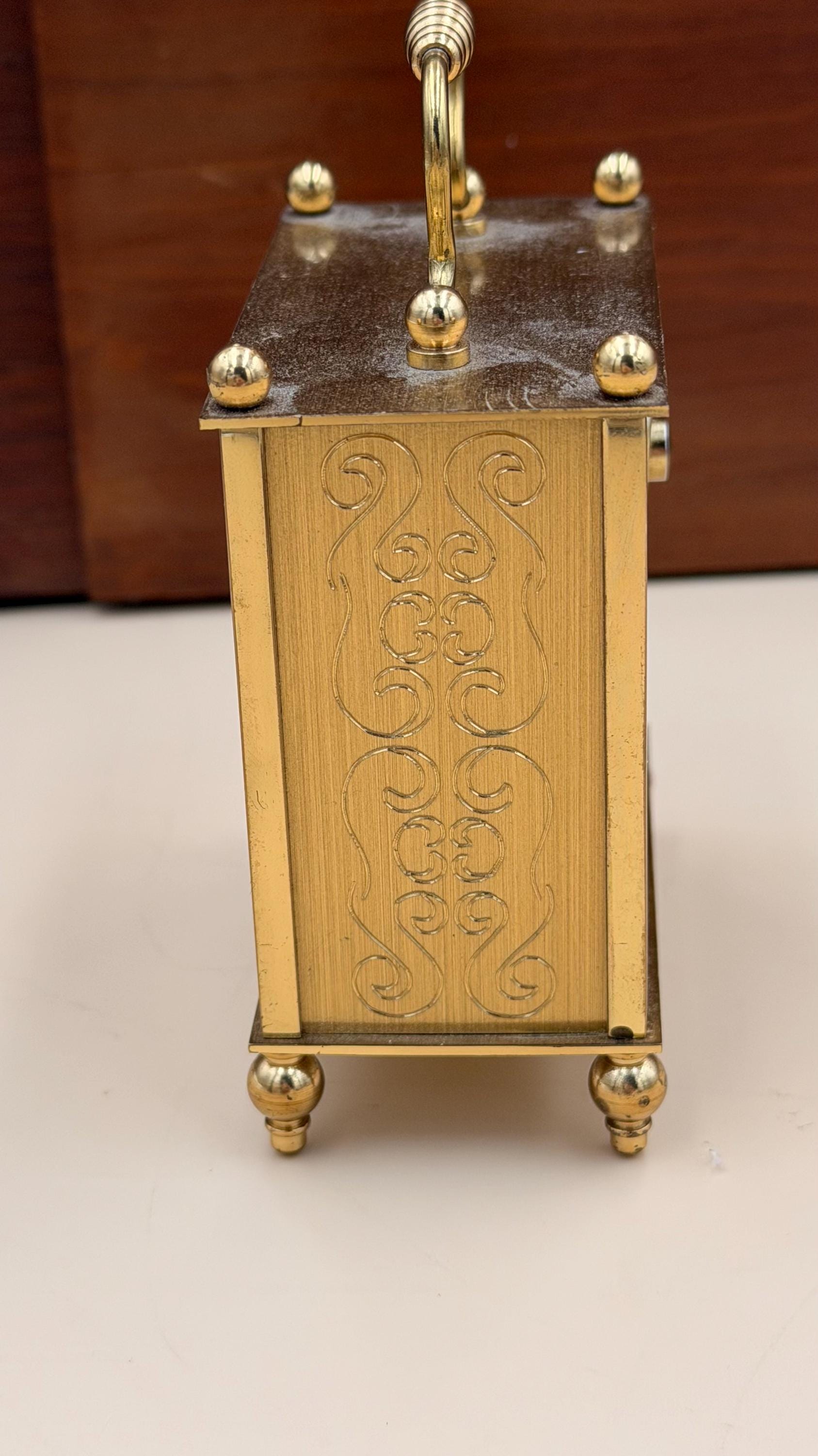 Peter German Brass Alarm Desk Clock β detail image 3