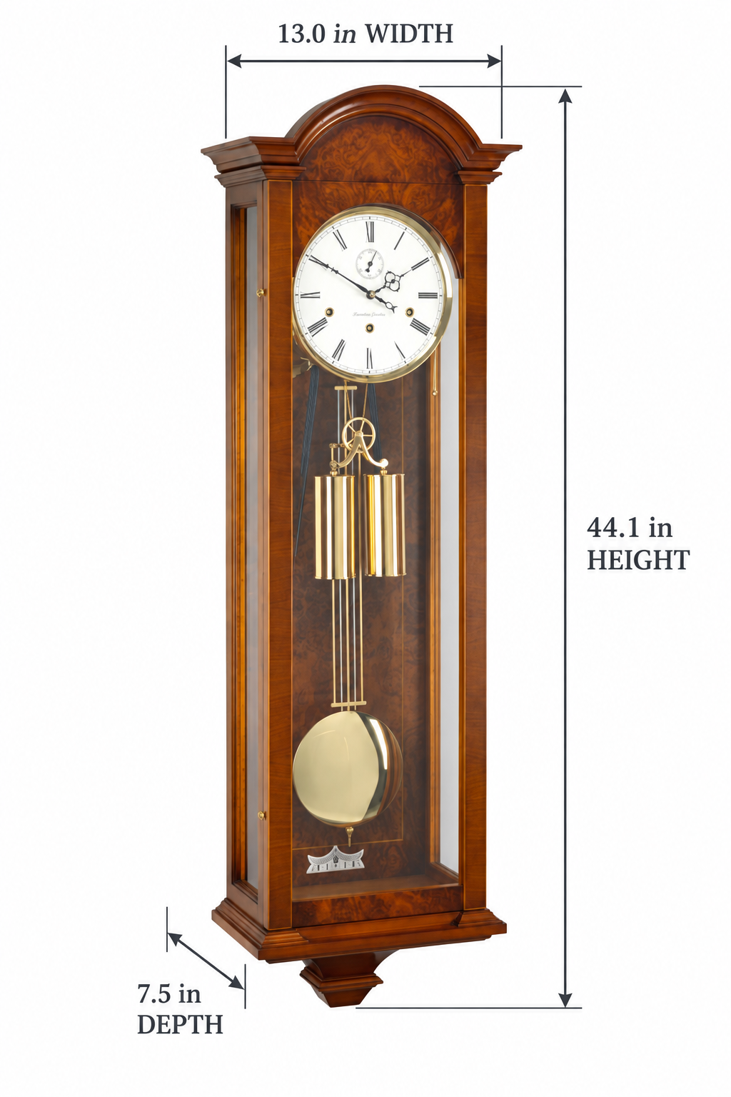 The Canterbury Regulator – Burr Walnut
