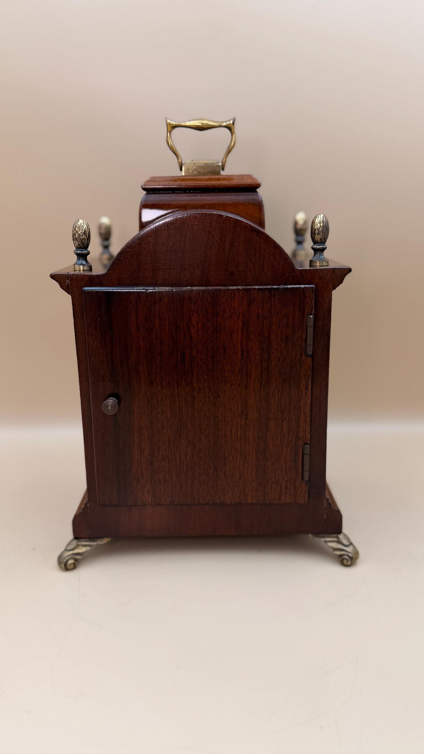 Antique Warmink (Wuba) Dutch Mantel Clock – Moon Phase Dial – Bell Strike – Serviced & Working