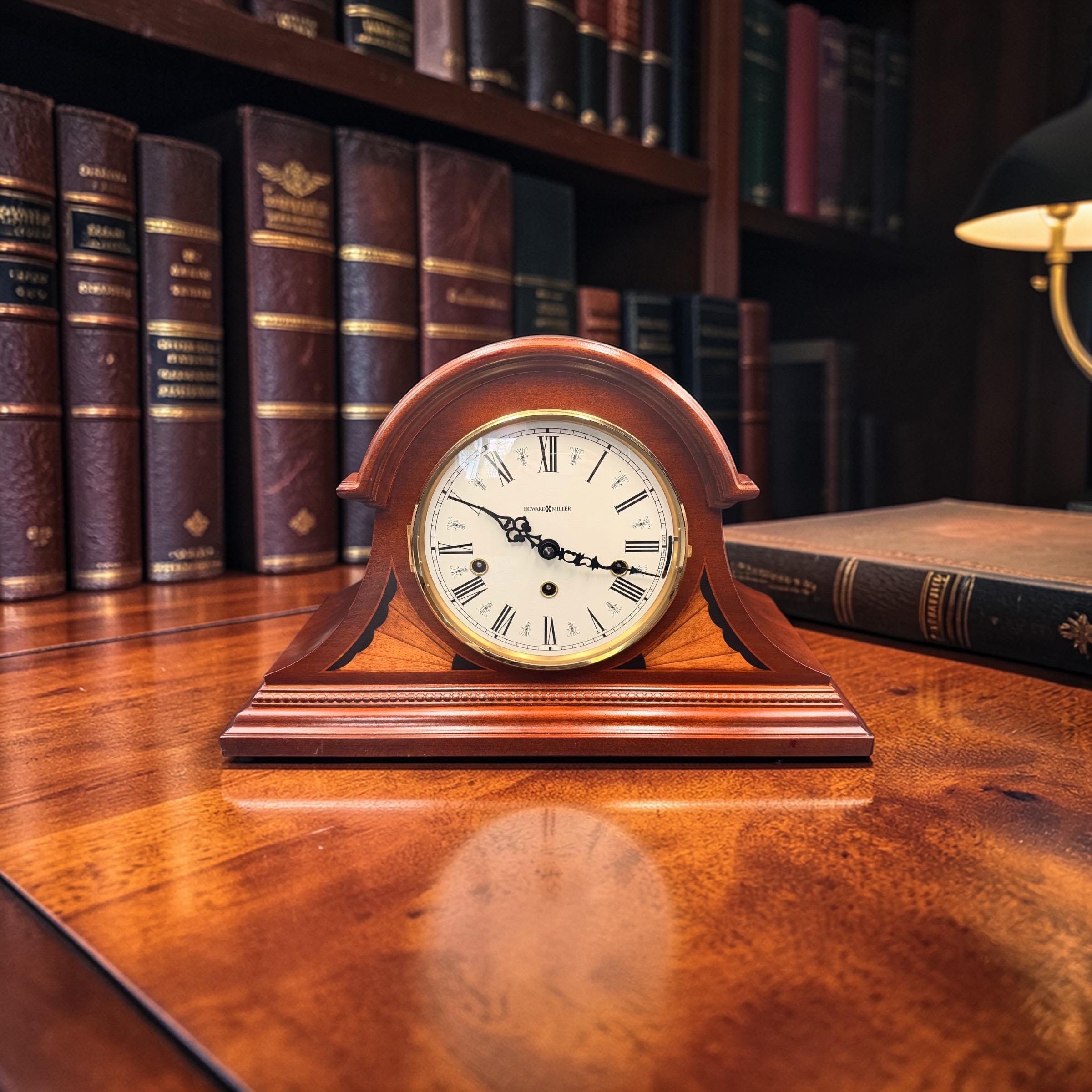 Howard Miller Downing Mantel Clock – Kieninger Triple Chime Inlaid Wood