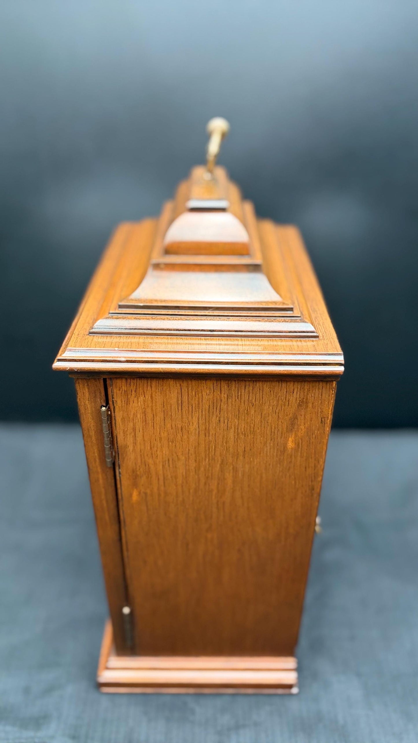 English Elliott Dual-Chime Mantel Clock – Westminster & Whittington – Auto Night Shutoff – Made in England