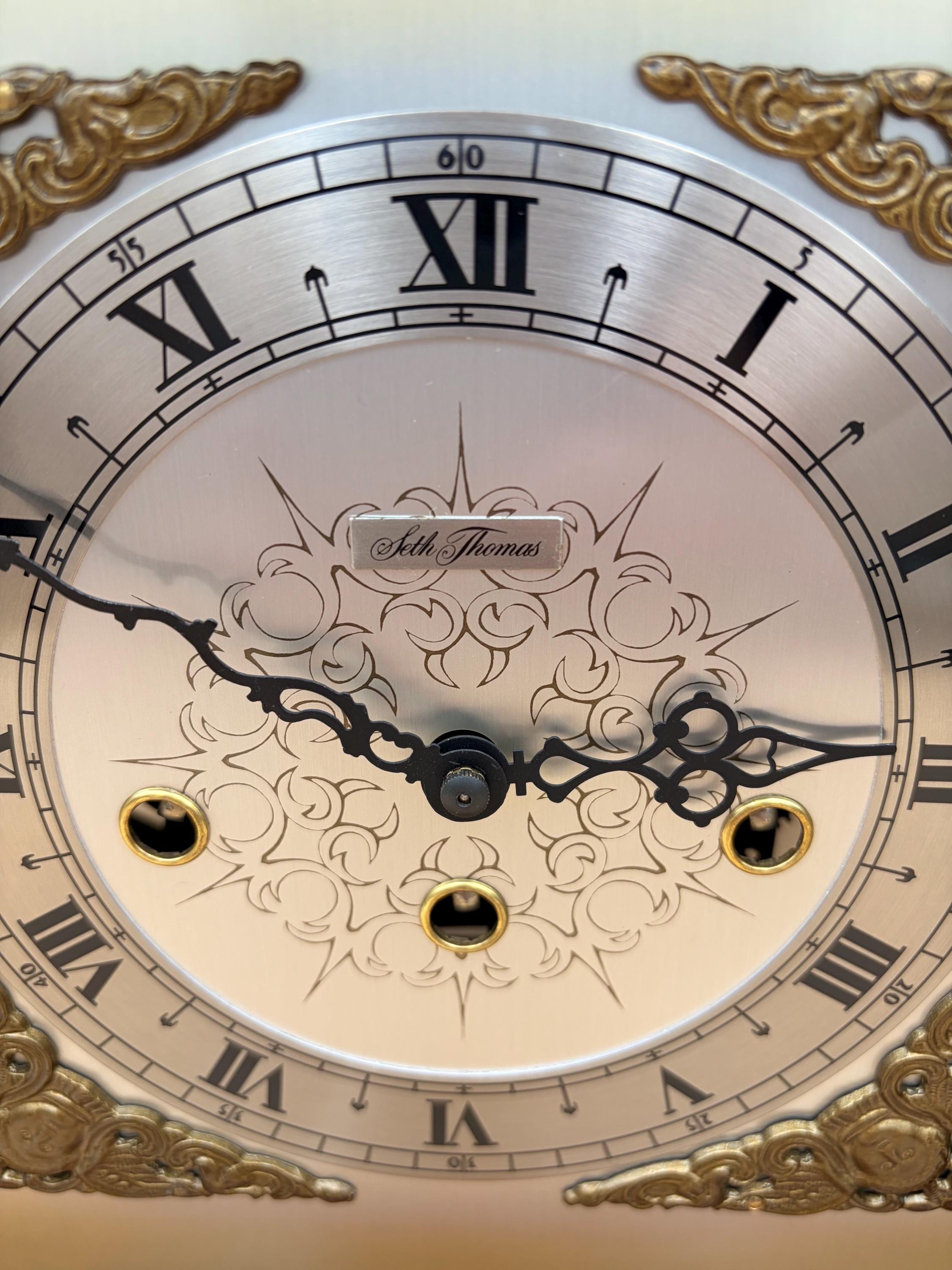 Seth Thomas Framingham Mantel Clock – detail image 4