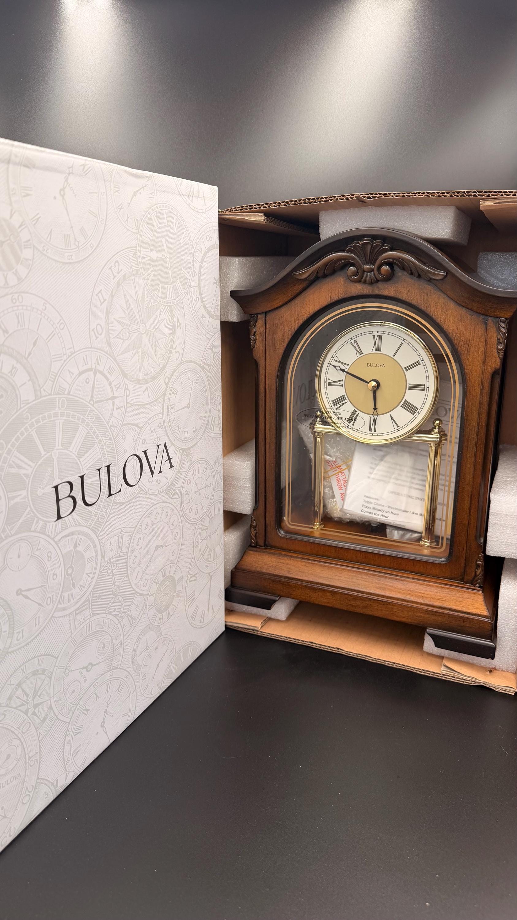 Bulova Durant B1845 Mantel Clock – New in Box Westminster Chime
