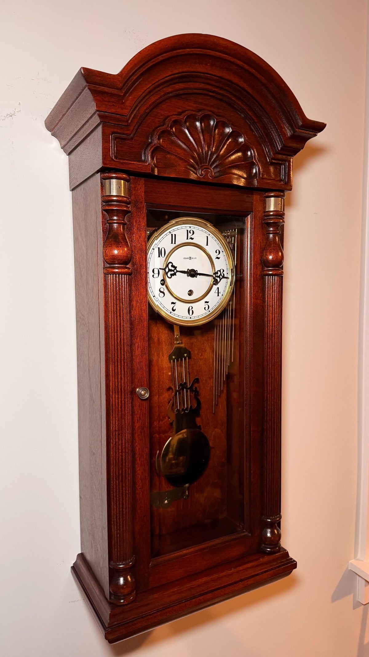 Howard Miller Jennison Triple-Chime Wall Clock – Serviced Mechanical – detail view 4