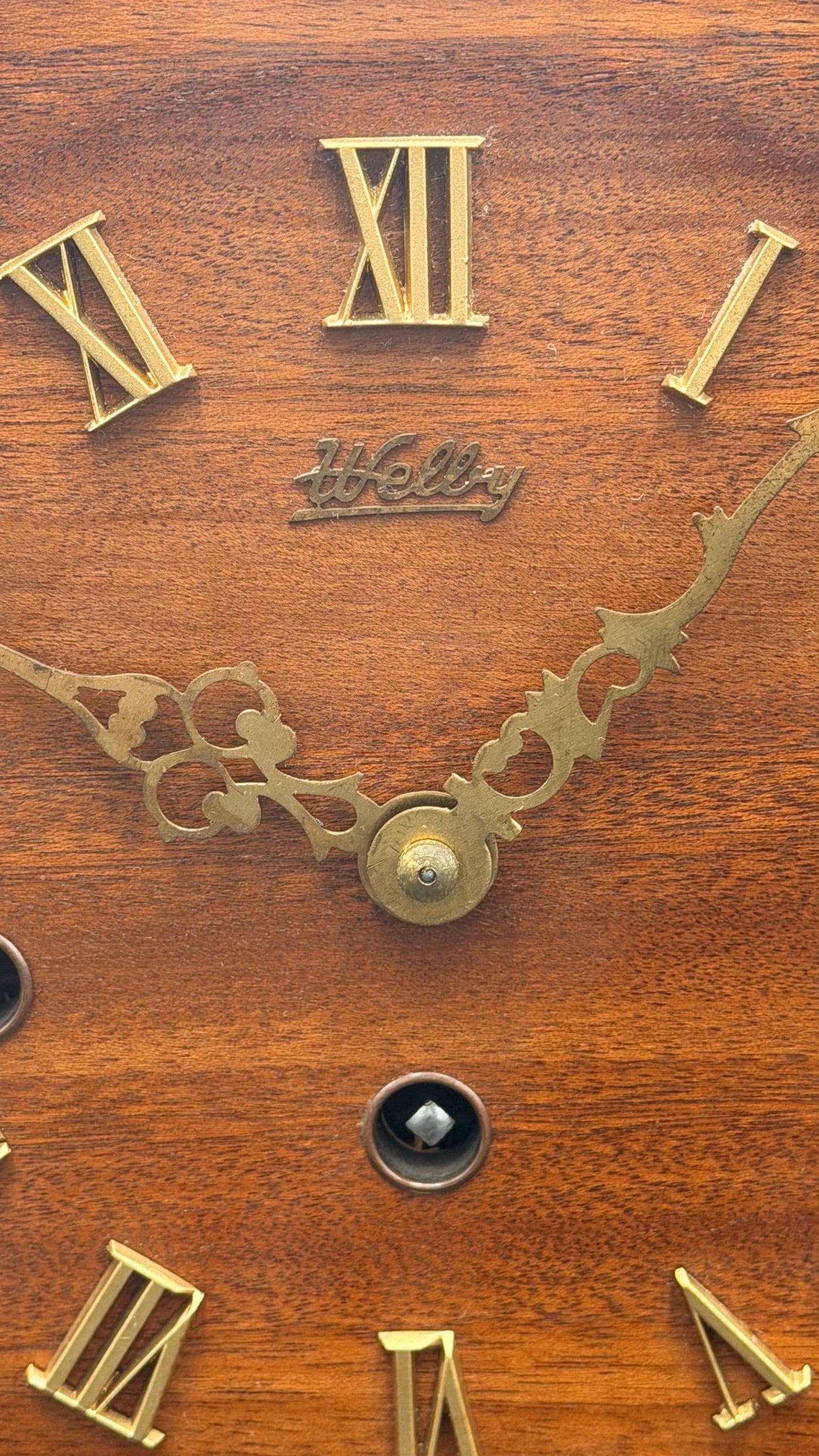 Vintage Welby Westminster Mantel Clock – German 3-Train Mechanical, Chimes Quarterly, Serviced