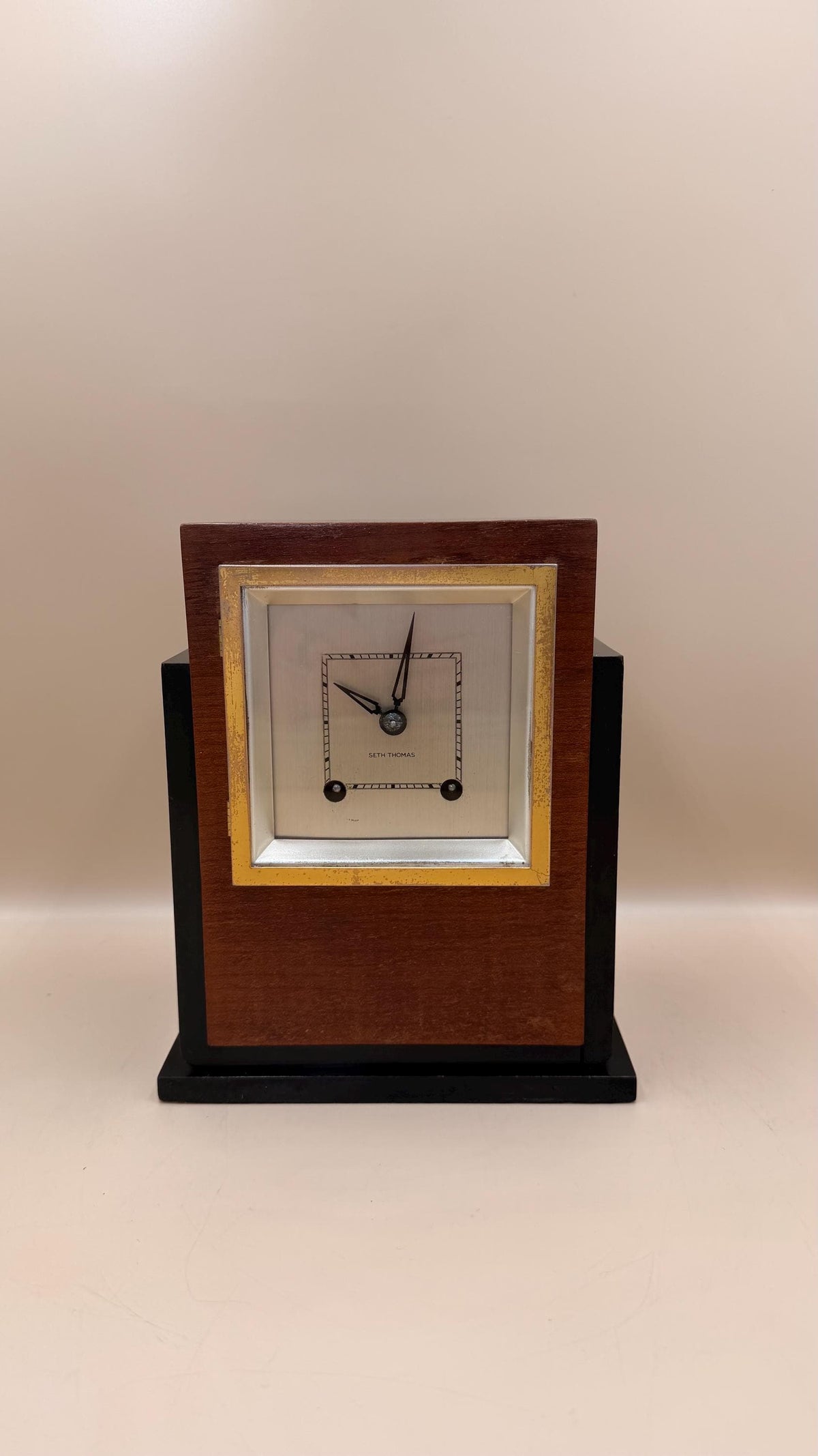 Seth Thomas Art Deco Mantel Clock – Mechanical Wind-Up, Serviced