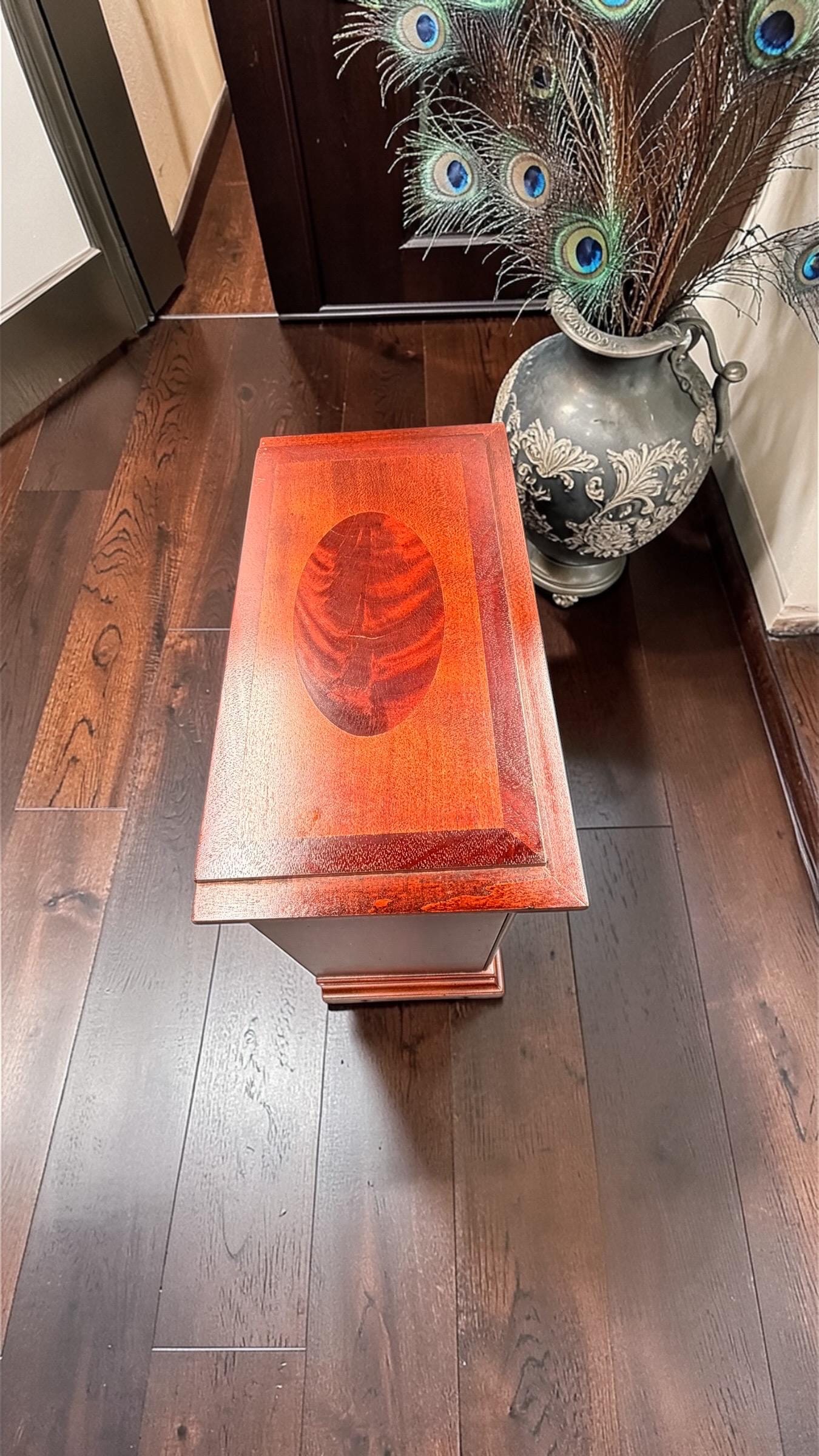 Howard Miller Mahogany Mantel Clock – Hermle Triple Chime Movement