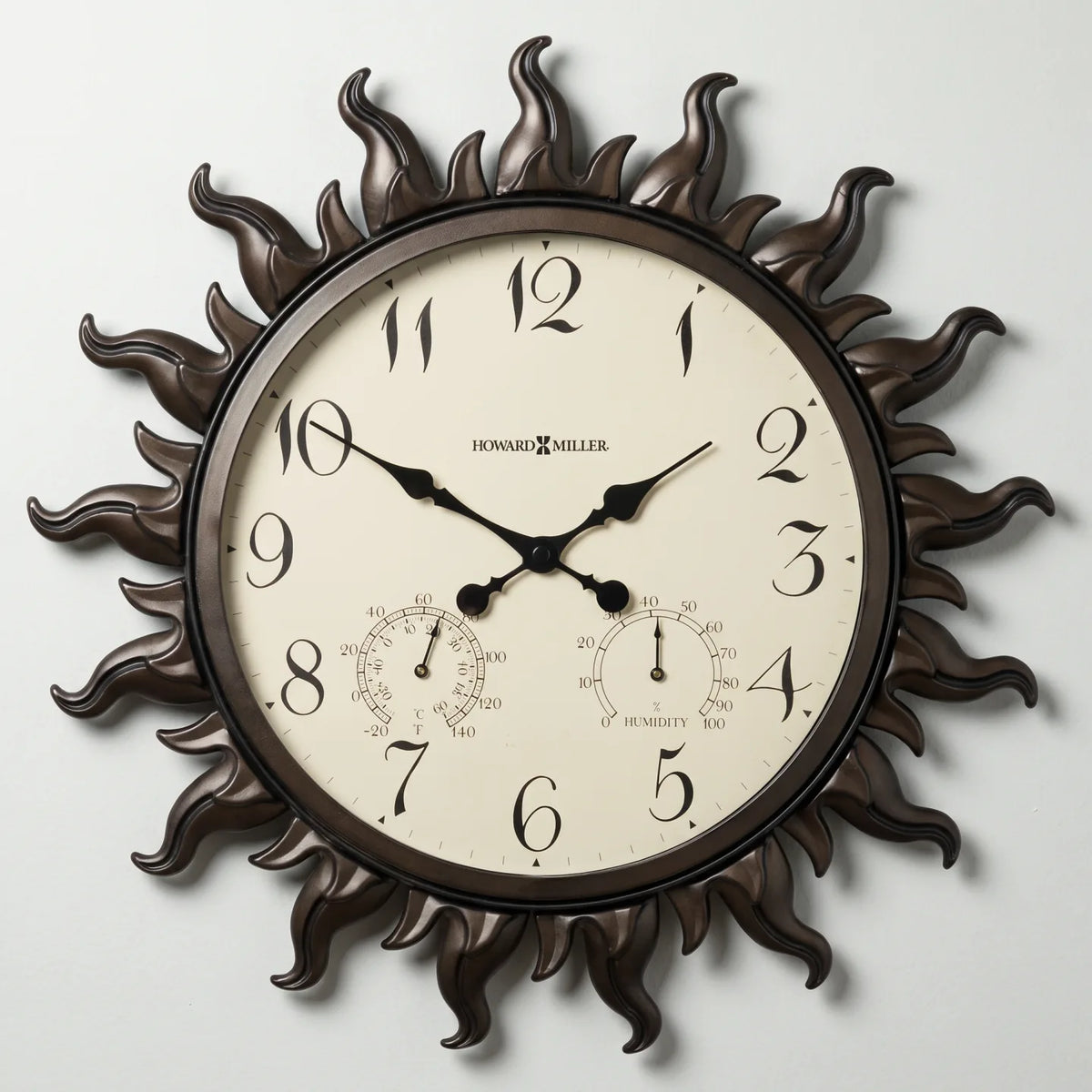 Howard Miller Sunburst II Indoor/Outdoor Wall Clock 625543 - product view