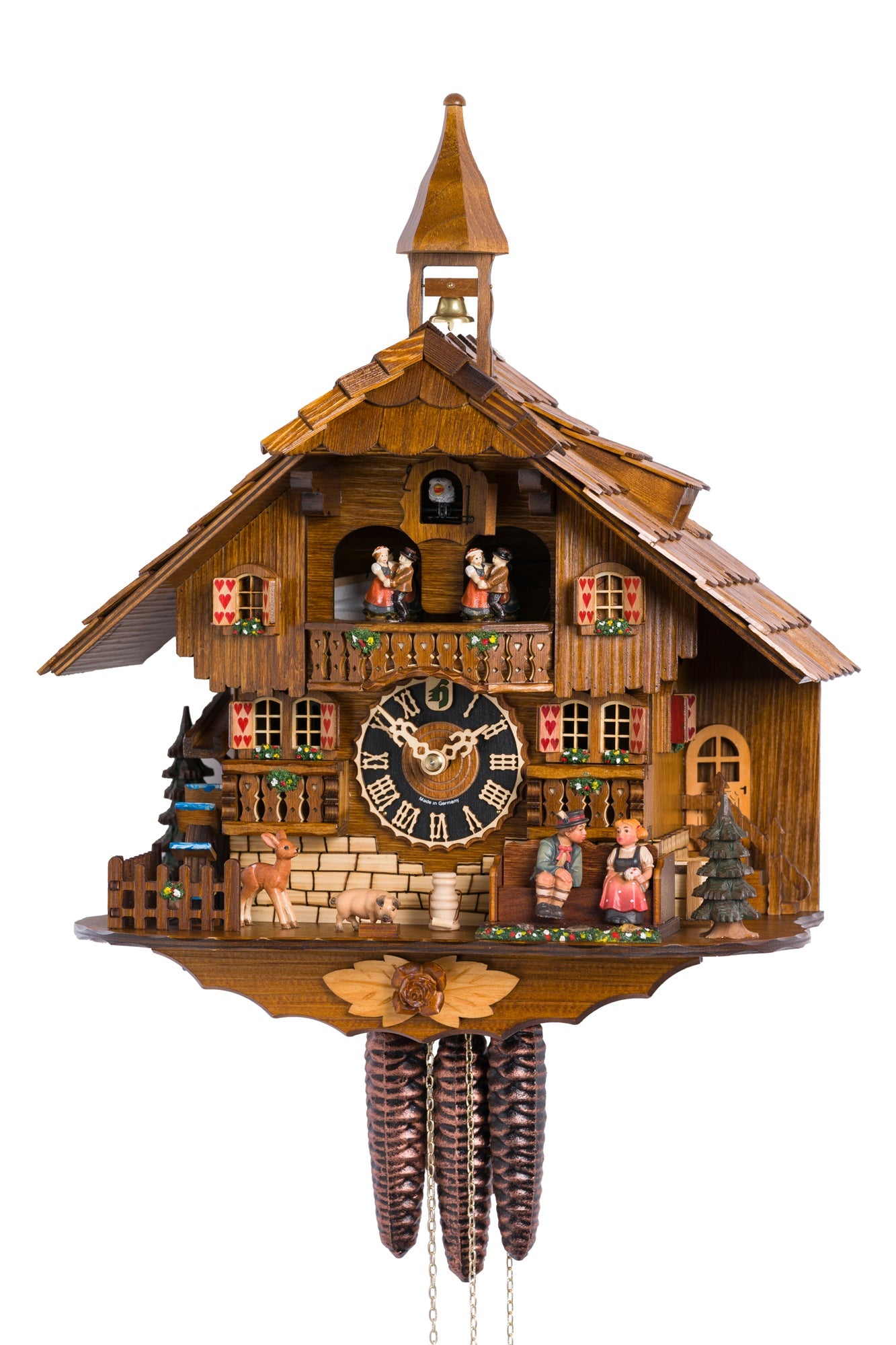 Hönes 638T - 1-Day Mechanical Musical Cuckoo Clock — official Hönes product image