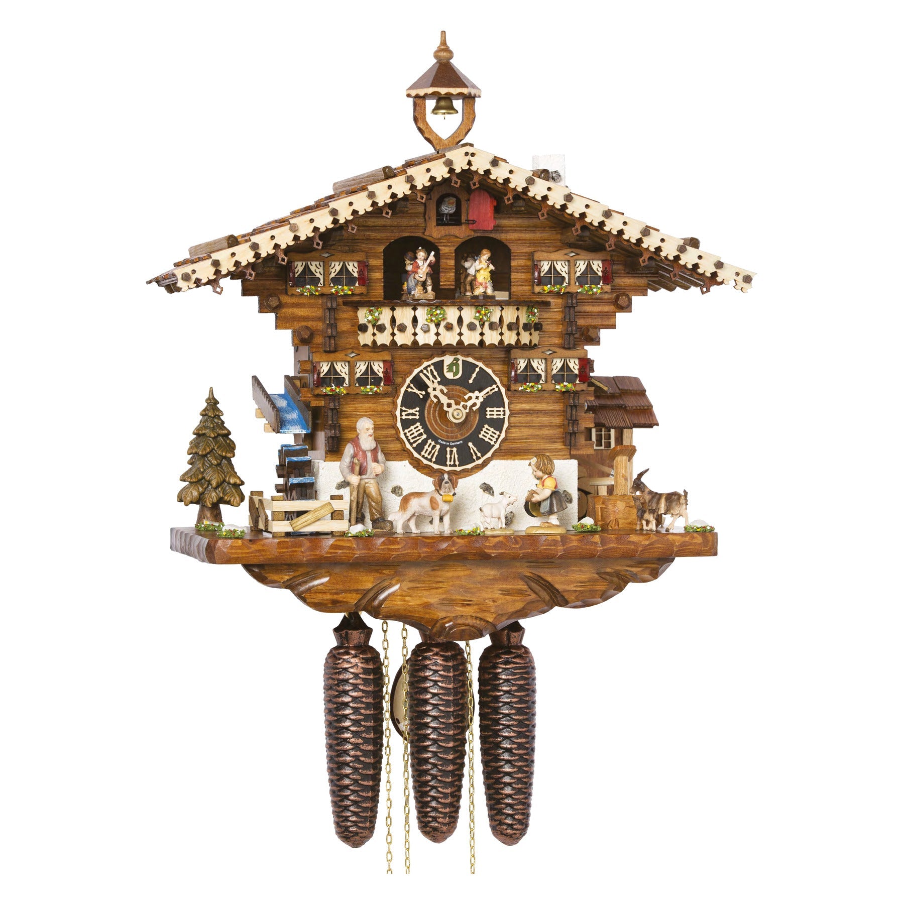 Hönes 86214T — 8-Day Mechanical Musical Cuckoo Clock
