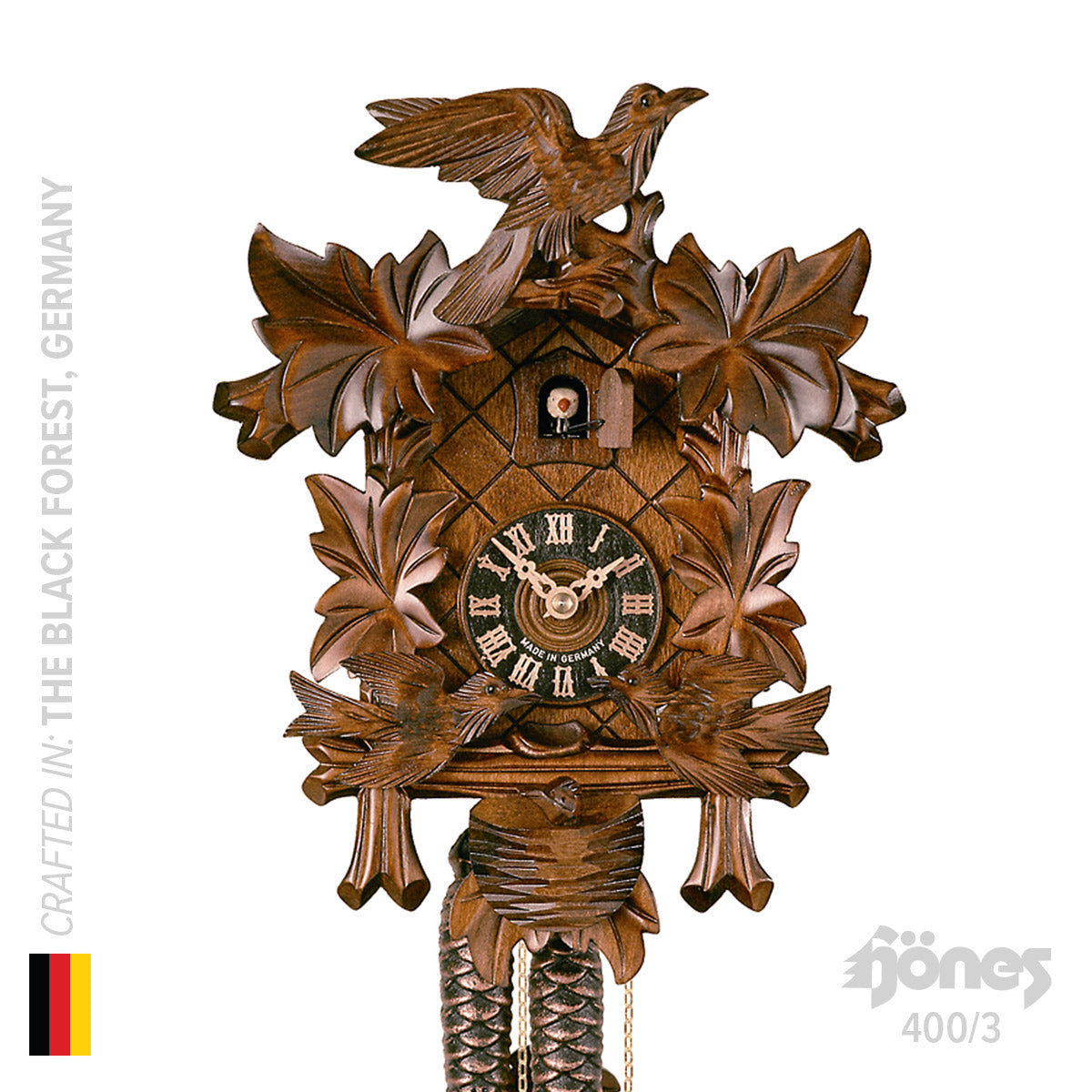Hönes 400/3 - 1-Day Mechanical Bird Cuckoo Clock