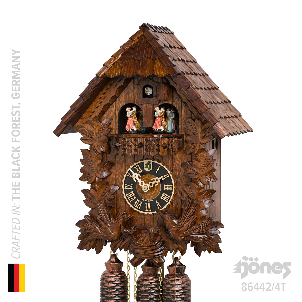 Hönes 86442/4T - 8-Day Mechanical Musical Cuckoo Clock