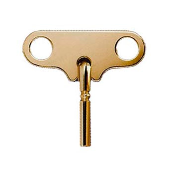 Weems & Plath Brass-Plated Winding Key for Anniversary 8-Day Clocks