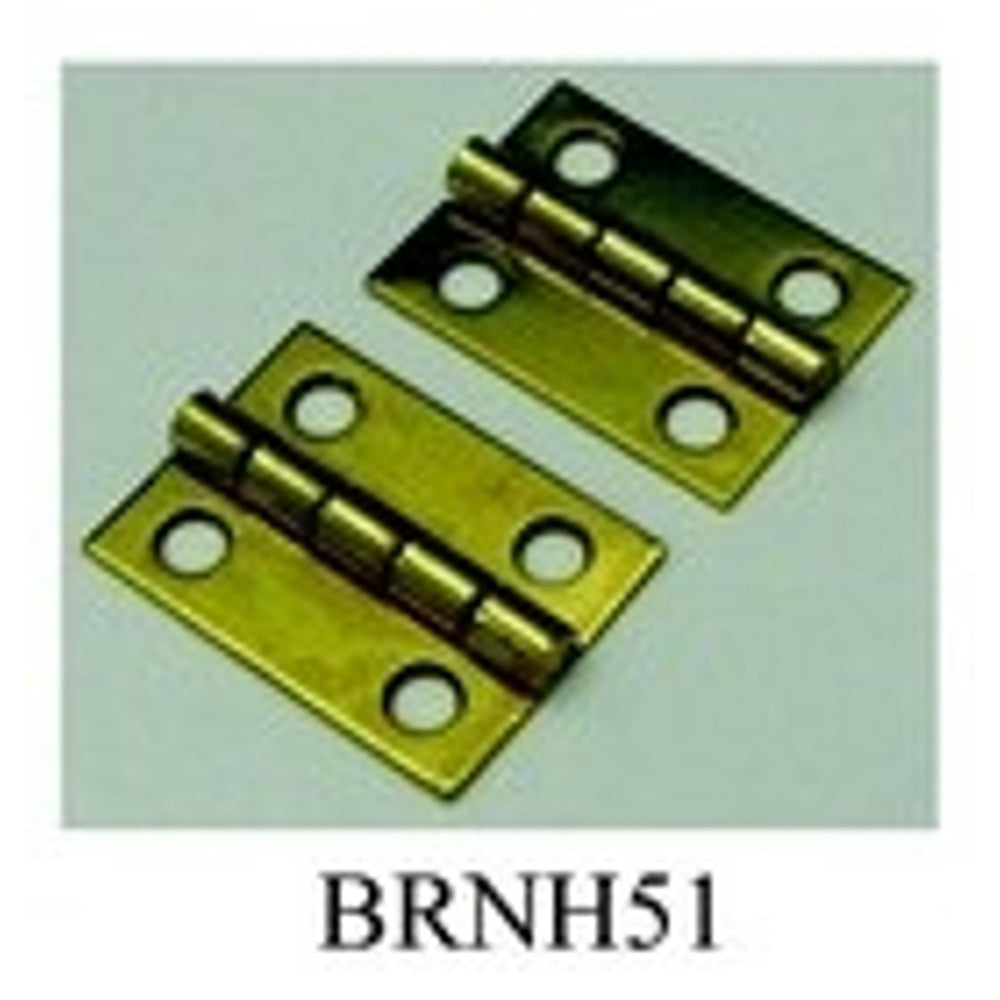 Door Hinge- brass- polshd.- 1in (L) x 3/4in (W) – part BRNH51