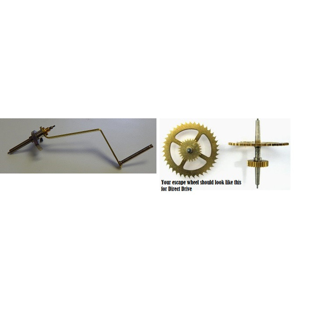 Hermle Verges - 1in Pin - A Measurement 35mm - For Movement 451/1151/1161/2061 Direct Drive Sec Hand Feat. – part HV84B1