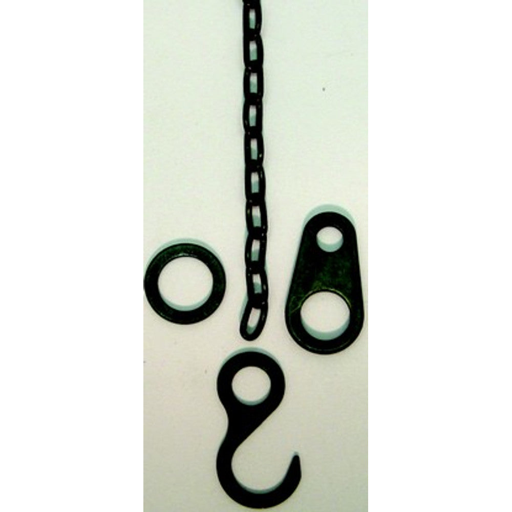 Chain for all Regula 8 day 34 & 72 movement - 48 links per foot - Solid Brass - Antique Finish – part AC72/A