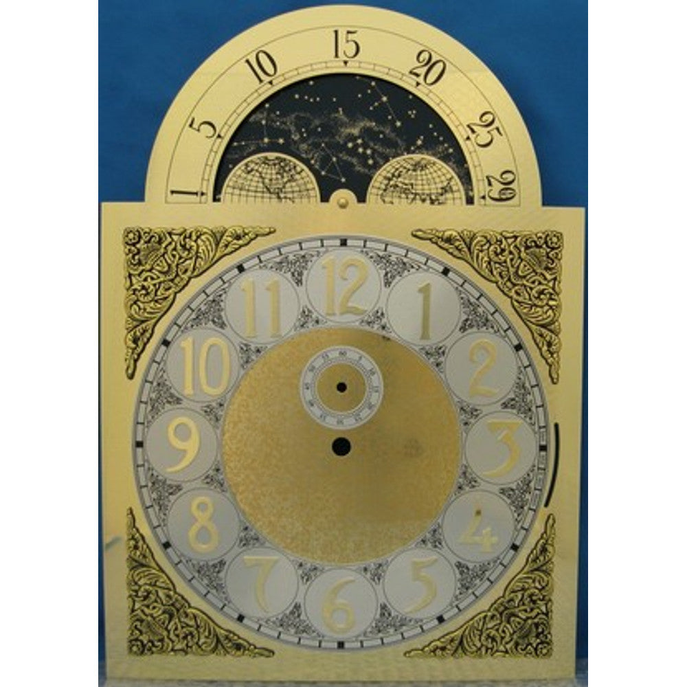 Dial-Grandfather Shape- for Hermle 1151-050 Movt.- 11in W x 15.5in H – part HD1151-050