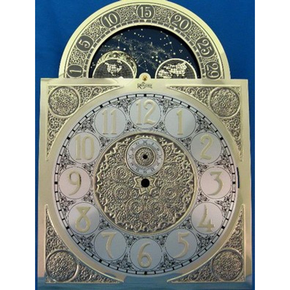 Dial-Grandfather Shape- for Hermle 451-053 Movt.- 11in W x 15.5in H – part RWD090M