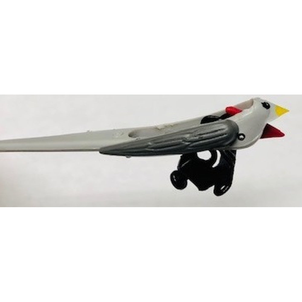 Plastic bird - metal base - stationary wings - 187mm L – part AB02W