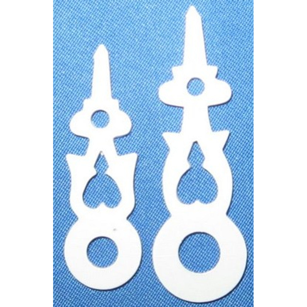 Cuckoo Hand with Round Hole - Plastic White - Size 34mm = 1 3/8 in * these can be used on Hubert Herr but center hole would…